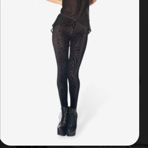 GC- burned velvet leggings